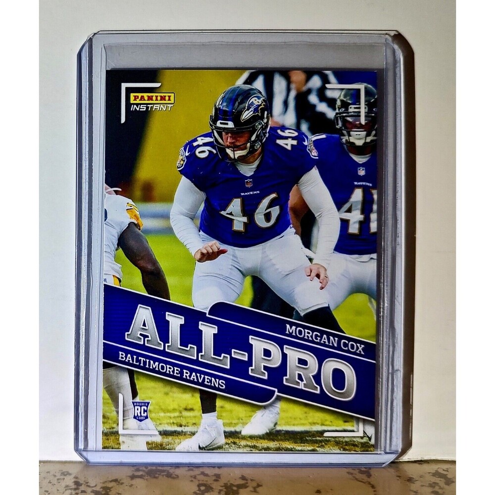 Morgan Cox 2020 Panini All-Pro NFL #29 Rookie Card 1/241 Baltimore Ravens
